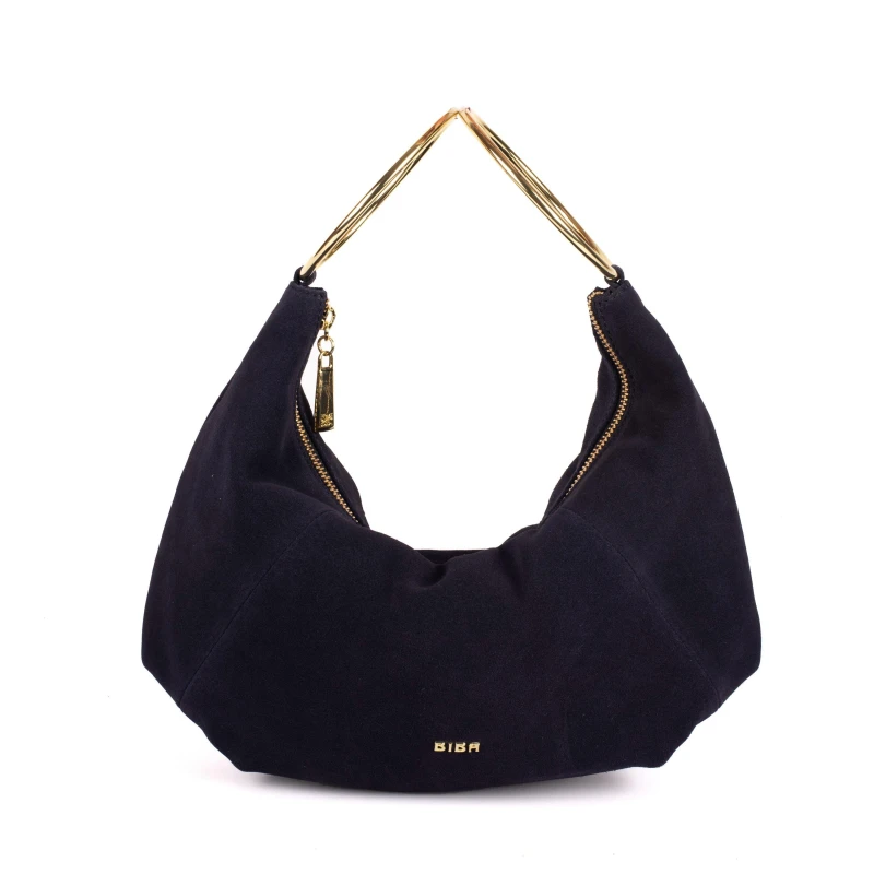 Image of Biba Biba Ring Handle Clutch - Blue Blue One Size