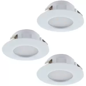 image of Eglo - Pineda LED Outdoor Recessed Downlight White - 3 Pack