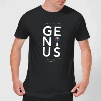 Image of Genius Rubik's Black Mens T-Shirt - Black - XXL