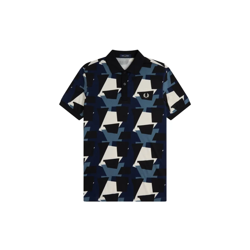 Image of Fred Perry Printed Polo Fred Perry Gris Male L