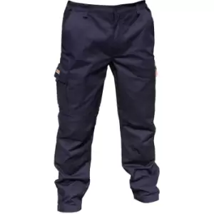 Image of Result Mens Stretch Work Trousers / Pants (32 Inch Leg Length) (40“) (Navy Blue) - Navy Blue