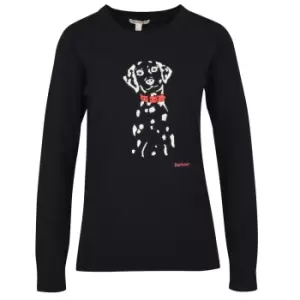 Image of Barbour Womens Homeswood Knit Sweatshirt Black 16