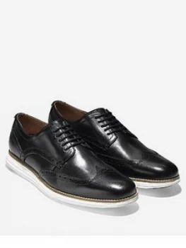 Image of Cole Haan Lace Up Brogue Shoe, Black, Size 10, Men