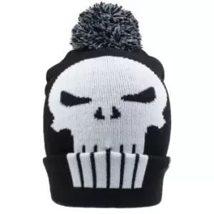 image of Marvel Comics Punisher - Skull (Beanie Pom) One Size