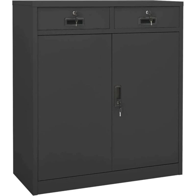 Image of VIDAXL Office Cabinet Anthracite 90x40x102cm Steel Vidaxl 8720286566213