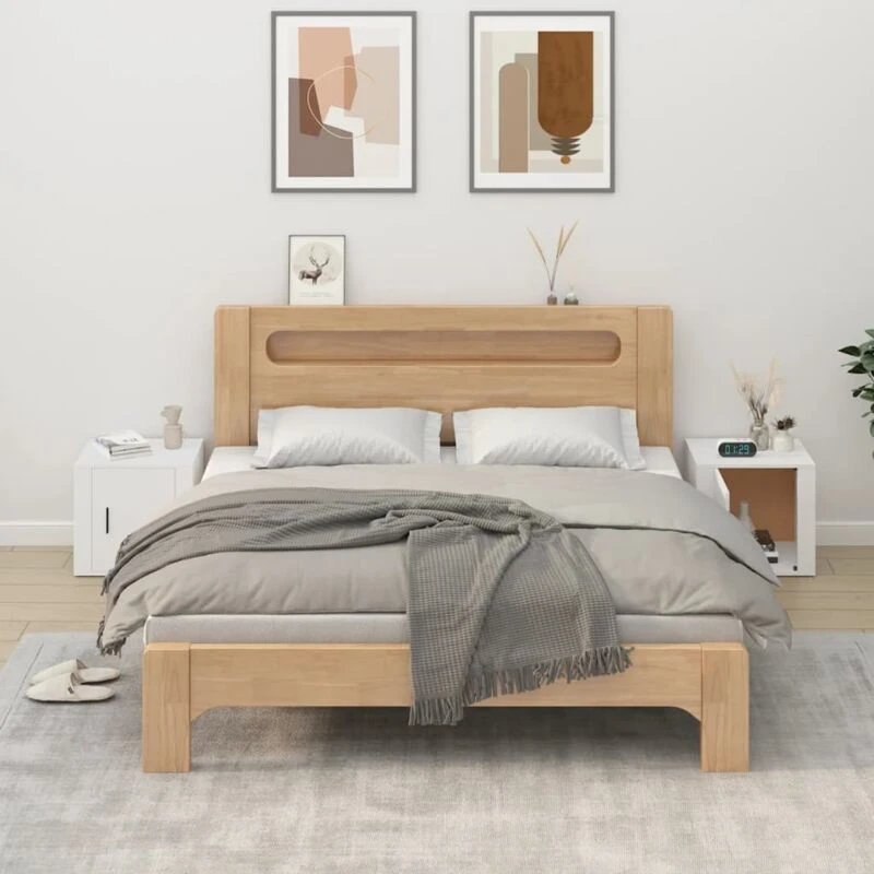 Image of Vidaxl Bedside Cabinets 2 Pcs White 50X39X47 Cm, White 816689