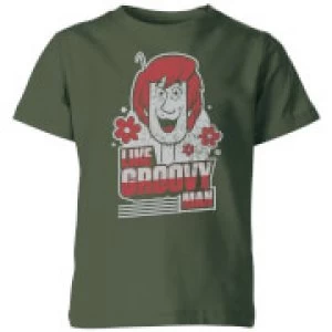 image of Scooby Doo Like, Groovy Man Kids T-Shirt - Forest Green - 11-12 Years