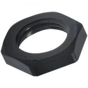 Image of Locknut M12 Polyamide Black RAL 9005 LappKabel SKINTOP GMP GL M12 x 1.5