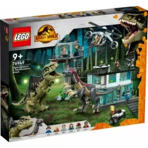 image of LEGO 76949 Jurassic World Giganotosaurus & Therizinosaurus Attack