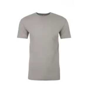 Image of Next Level Adults Unisex Suede Feel Crew Neck T-Shirt (3XL) (Light Grey)