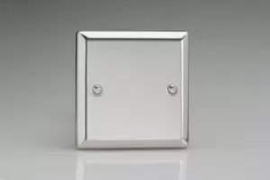 Image of Varilight Classic Single Blank Plate (Single XCSB) - Polished Chrome - XCSB