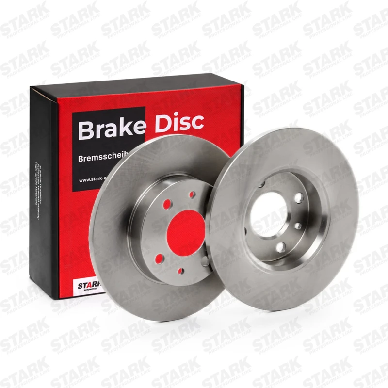 Image of STARK SKBD-0022801 Brake disc Rear Axle, solid, Cast Iron, Uncoated, Untreated, without bolts/screws Cast Iron Brake Disc (82)