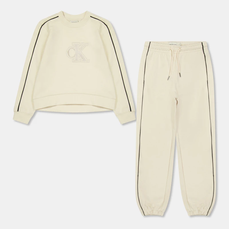 Image of Calvin Klein Jeans Kids Piping Clothing Set Whitecap PGB female 16Y