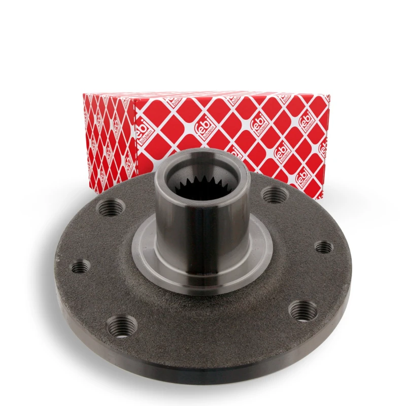 Image of FEBI BILSTEIN 32376 Wheel Hub Front Axle, without wheel bearing Wheel Hub (653)