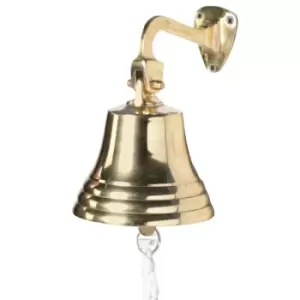 Image of Wall Mounted Traditional Door Ship Bell Gold M&W