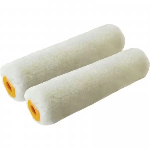 Stanley Mini Mohair Gloss Paint Roller Sleeve 100mm Pack of 2