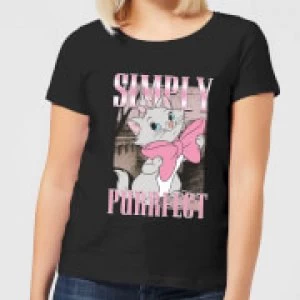 Image of Disney Aristocats Simply Purrfect Womens T-Shirt - Black