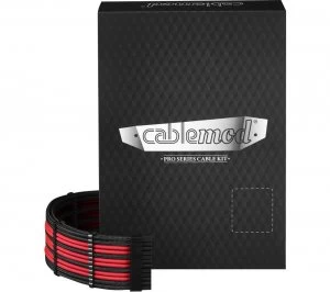 Image of CABLEMOD ModMesh C-Series Corsair AXi HXi RM Cable Kit - Black & Red, Black