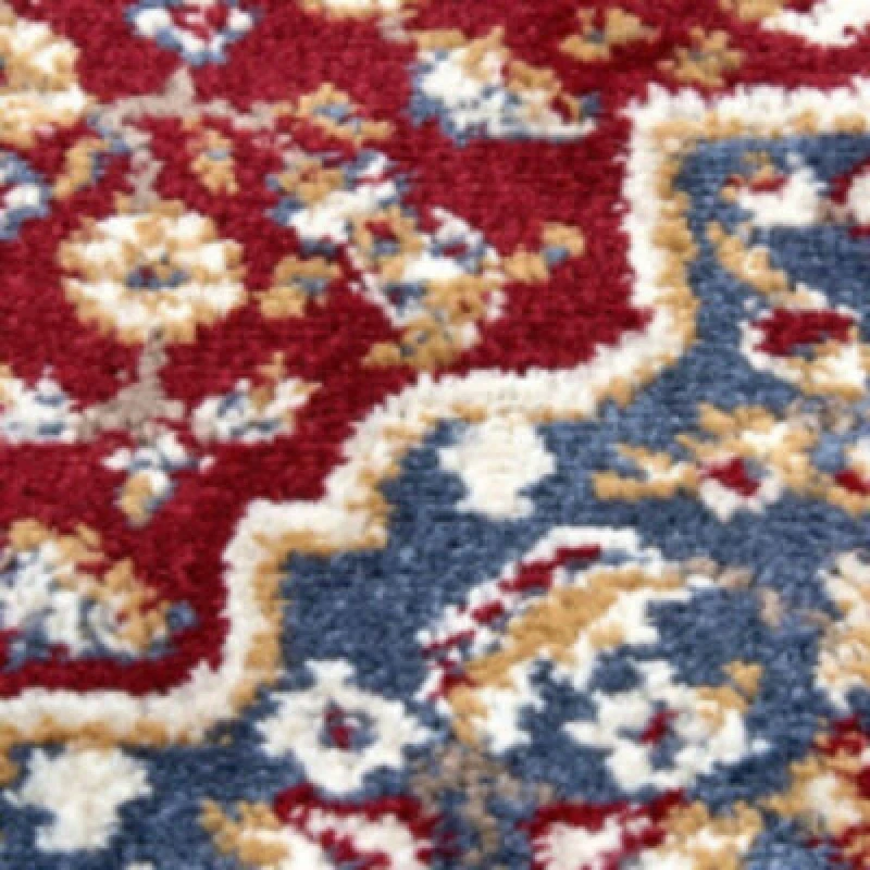 Image of THE RUGS Orient Low Pile Rug Medallion Design Synthetic Fibre 8mm Pile Size: 80cm x 120cm Multicolor Unisex 80cm x 120 cm