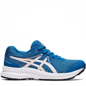 Image of Asics Gel Contend 7 Running Shoes Juniors - Blue/White