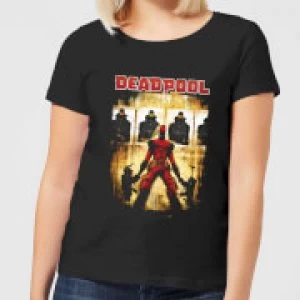 Image of Marvel Deadpool Target Practice Womens T-Shirt - Black