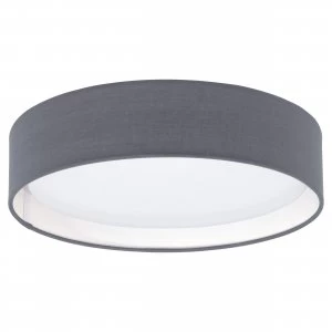 Image of EGLO LED Grey-Matt Fabric Ceiling Light Warm White - 31592