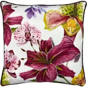 image of Paoletti Kala Floral Cushion Orchids - Orchids