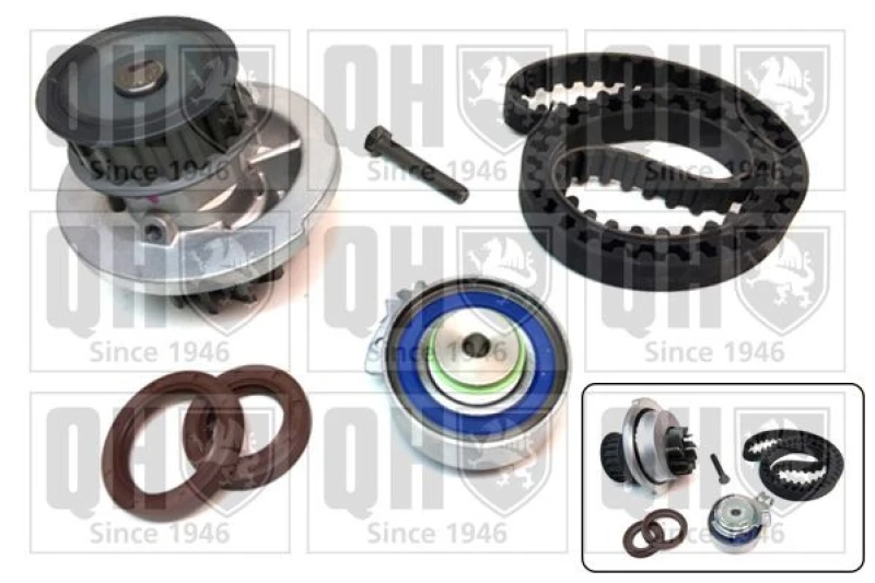 Image of QUINTON HAZELL Water pump and timing belt kit QUINTON HAZELL QBPK3310