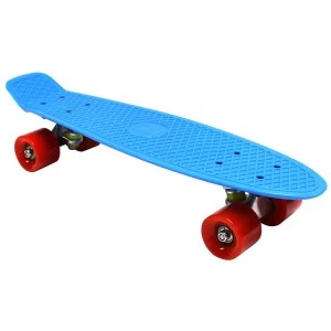 Charles Bentley 22" Retro Cruiser Plastic Skateboard Blue - main image