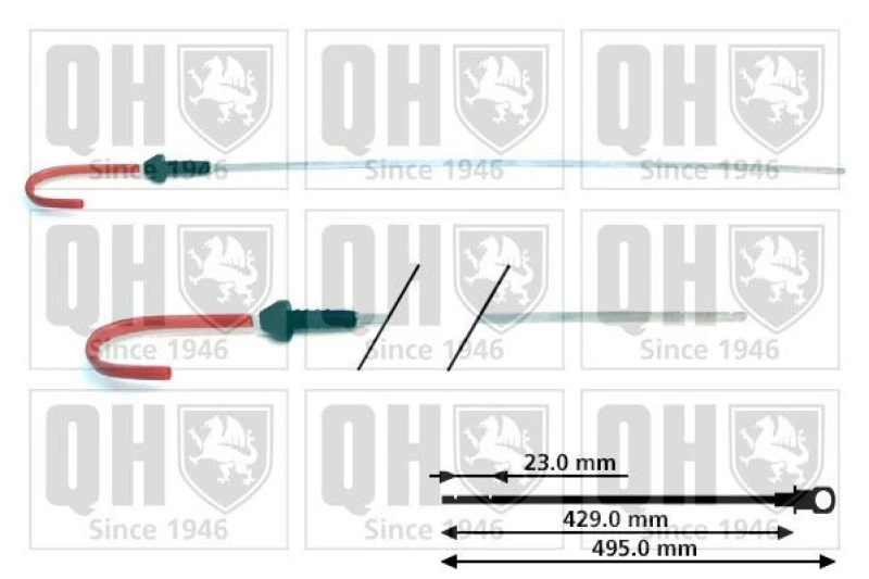 Image of QUINTON HAZELL Oil Dipstick QUINTON HAZELL QOD138