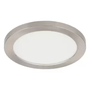 image of Spa 217mm Tauri LED Flush Ceiling Light Ring Satin Nickel