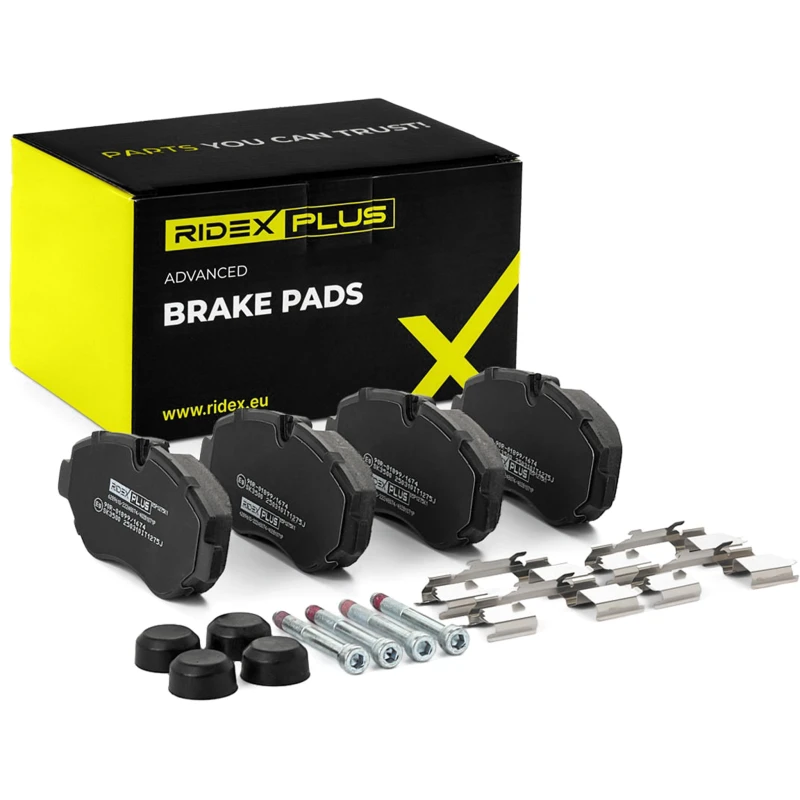 Image of RIDEX PLUS 402B1071P Brake pad set without wheel hub Brake Pad Set,disc brake (402)