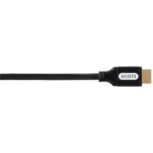 image of Avinity High Speed HDMI cable plug - plug, gold-plated, Ethernet, 0.75 m