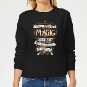Image of Harry Potter Whip Your Wands Out Womens Sweatshirt - Black