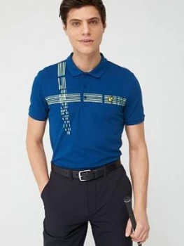 Image of Lyle & Scott Golf Counter Stripe Polo Shirt - Navy