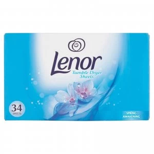 Image of Lenor Tumble Dryer Sheets Spring Awake 34 sheets