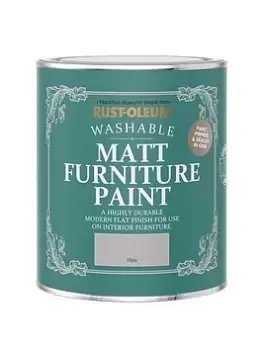 image of Rust-Oleum Matt Finish 750 Ml Furniture Paint - Flint