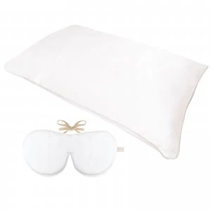 Image of Holistic Silk Anti Ageing Rejuvenating Sleep Set - White