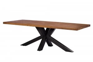 image of Linea Soho 200cm Holburn Dining Table Brown