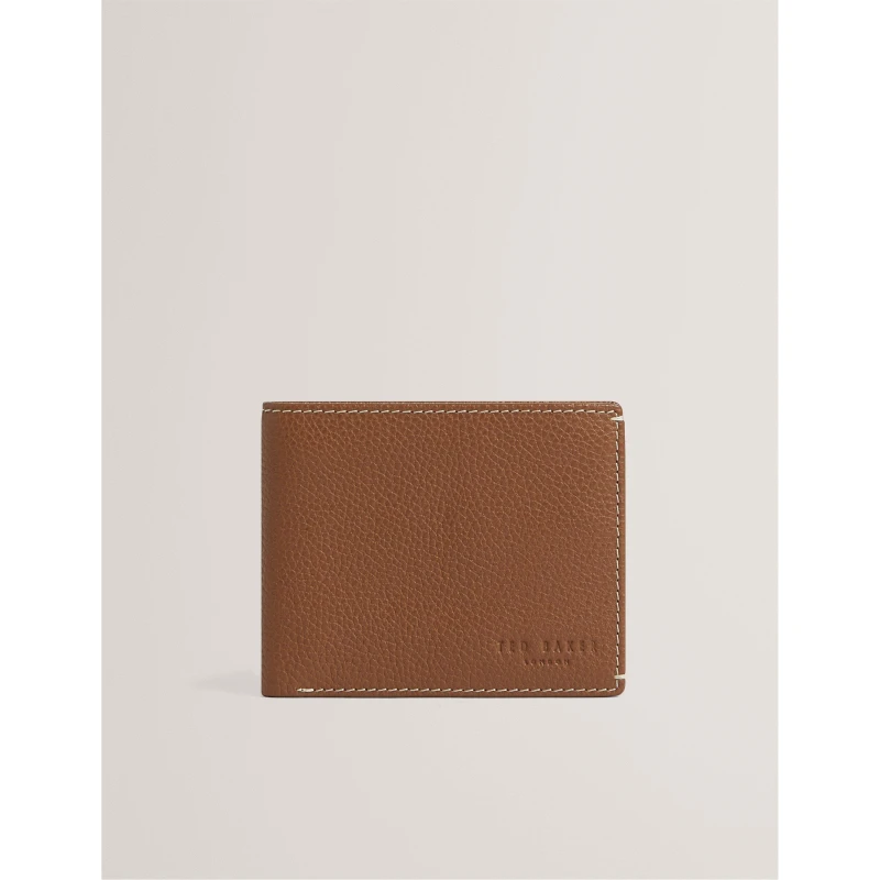 Image of Ted Baker Ted PebbleLthr Wallt Sn62 Tan male One Size