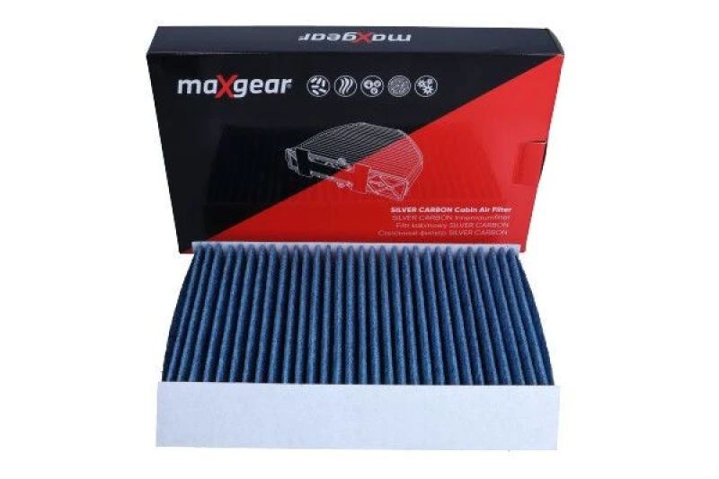 Image of MAXGEAR 26-1809 Pollen filter SILVER CARBON with anti-allergic effect Filter,interior air (424)