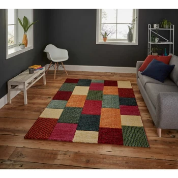 Image of Brooklyn 21830 Multi 120cm x 170cm Rectangle - Multicoloured