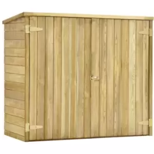 image of Garden Tool Shed 135x60x123cm Impregnated Pinewood Vidaxl Brown