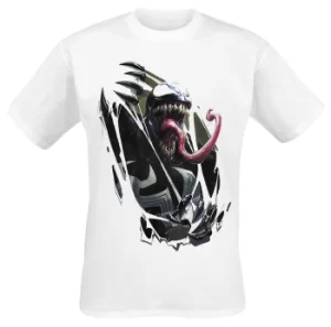 Image of Venom (Marvel) Chest Burst T-Shirt white