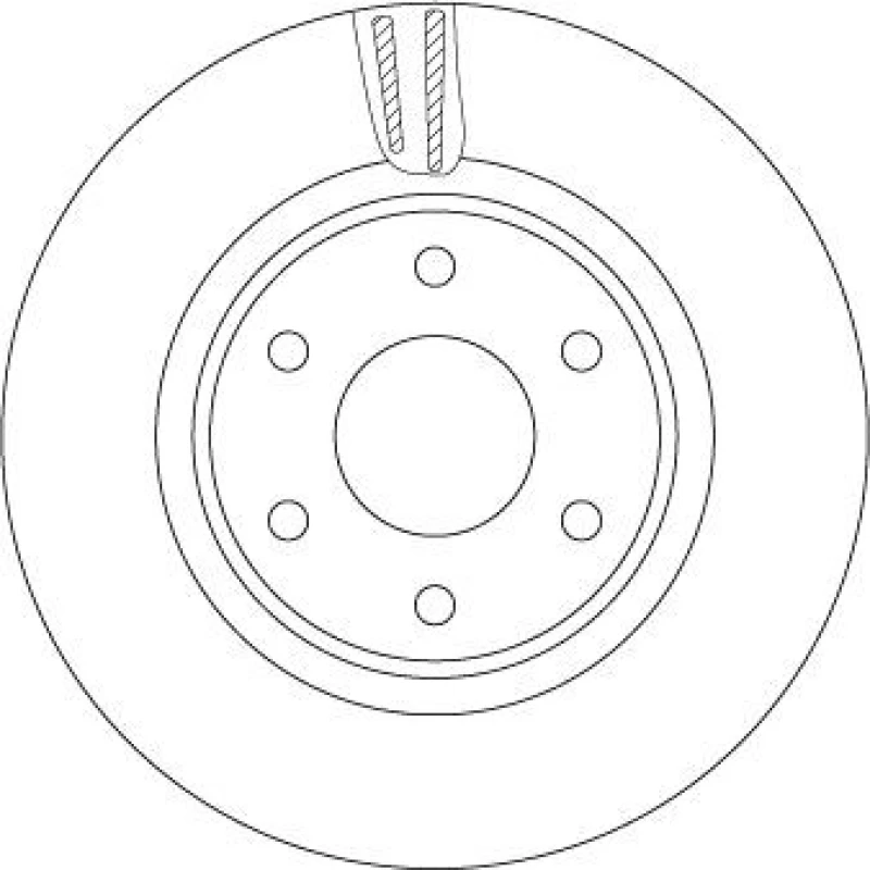 Image of Brake disc TRW DF7458S