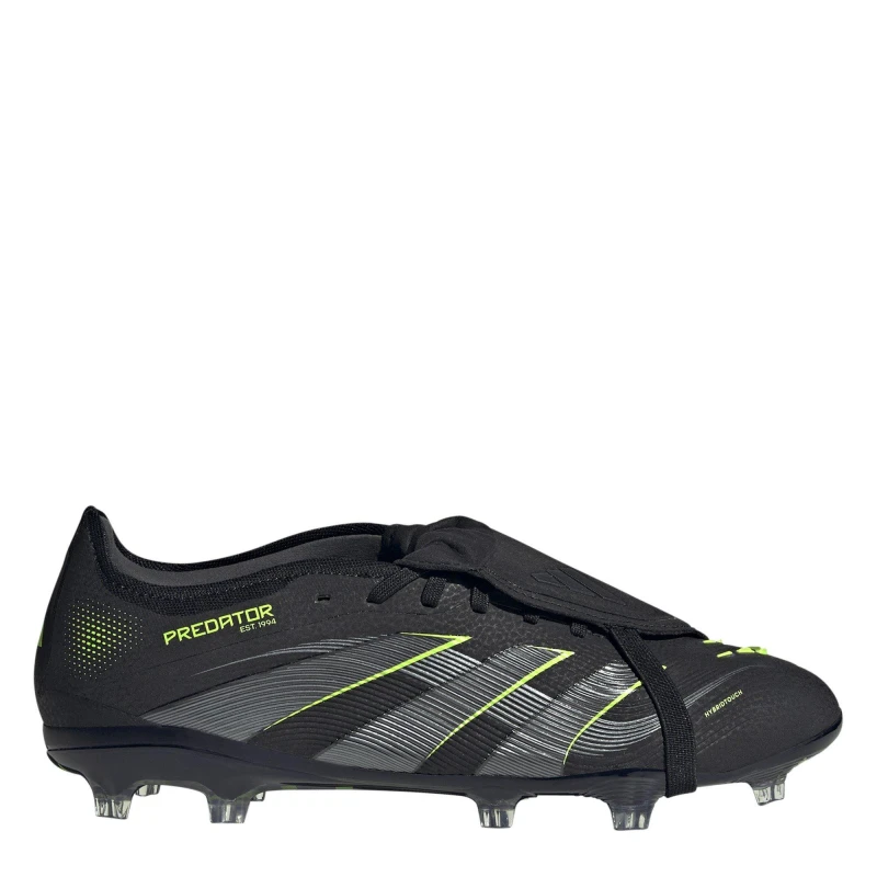 Image of adidas Predator Pro Fold-Over Tongue Firm Ground Football Boots Black/Lemon male 8.5 (42.7)