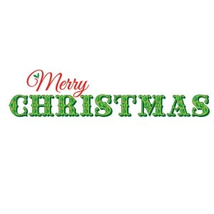 image of Fine Decor Wall Pops Merry Christmas Wall Sticker