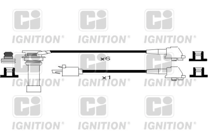 Image of QUINTON HAZELL Ignition lead set QUINTON HAZELL XC1065