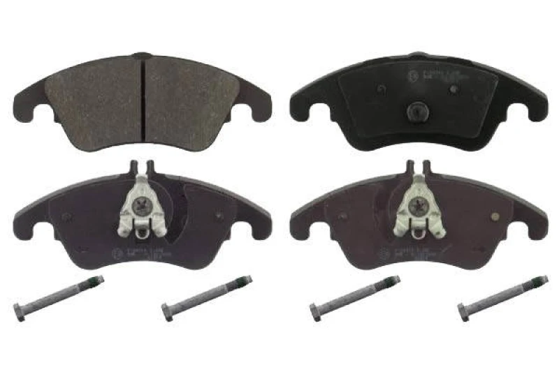 Image of SWAG 10 91 6777 Brake pad set Front Axle, prepared for wear warning indicator, with bolts/screws Brake Pad Set,disc brake (402)