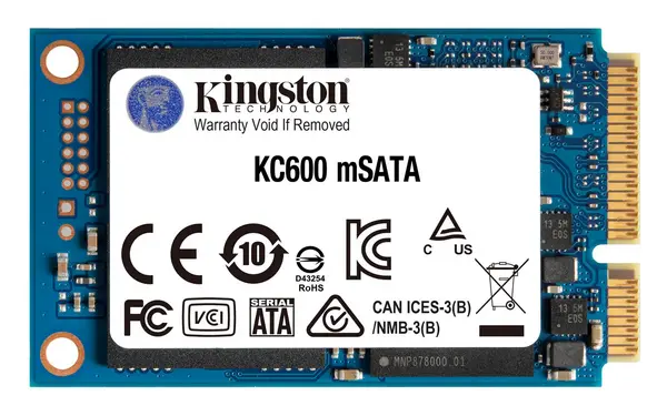 image of 256GB Kingston KC600 mSATA mSATA Solid State Drive